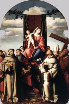 Bernardino Licinio : Madonna with Child in Arms